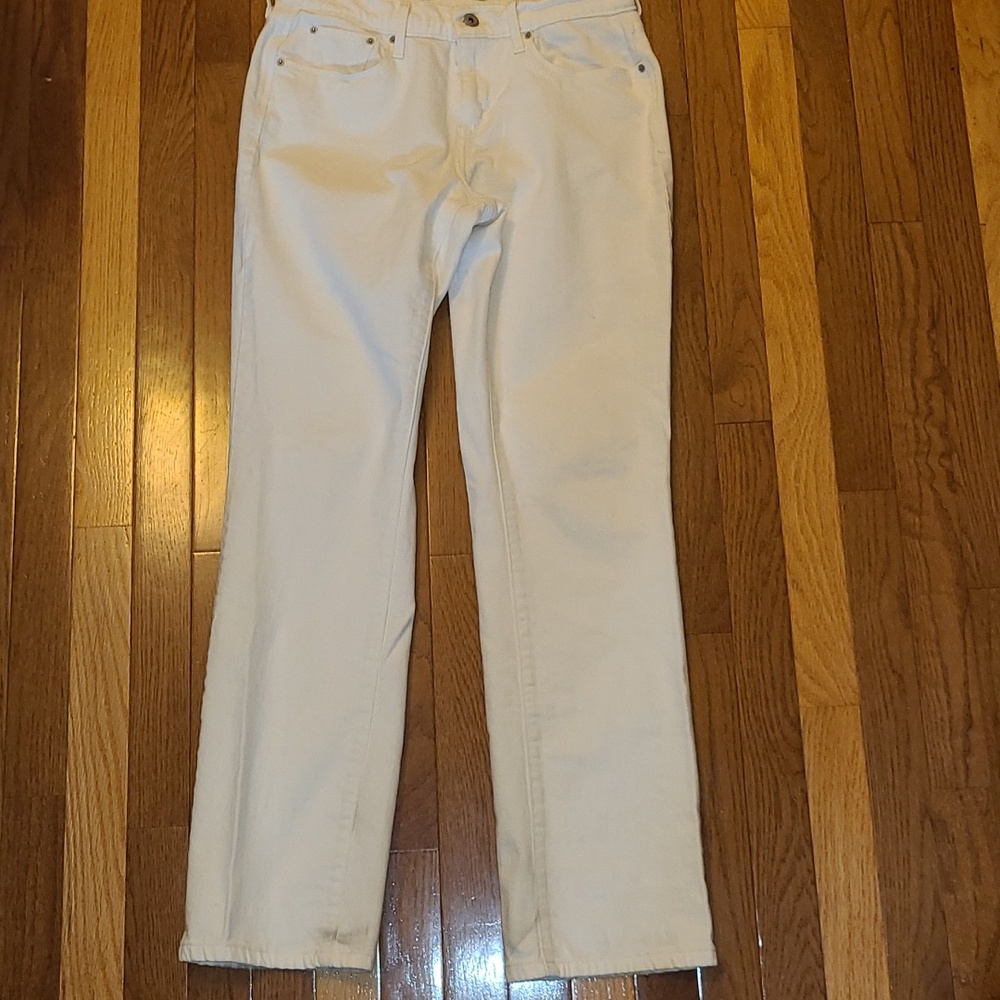 Levi White Straight-Leg Jeans